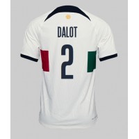 Portugal Diogo Dalot #2 Auswärtstrikot WM 2022 Kurzarm